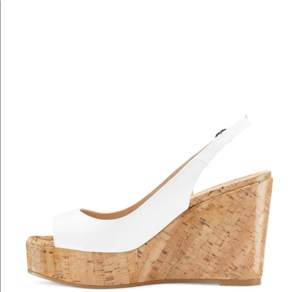 Stuart Weitzman NEW Riviera Slingback Platform Wedge Sandals 11.5 resort vacay